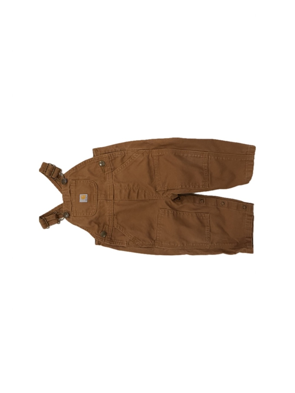 Carhartt Tan Baby Canvas Overalls with Front Bib Pocket